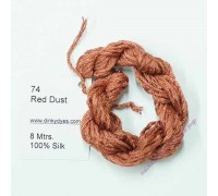 Шёлковое мулине Dinky-Dyes S-074 Red Dust